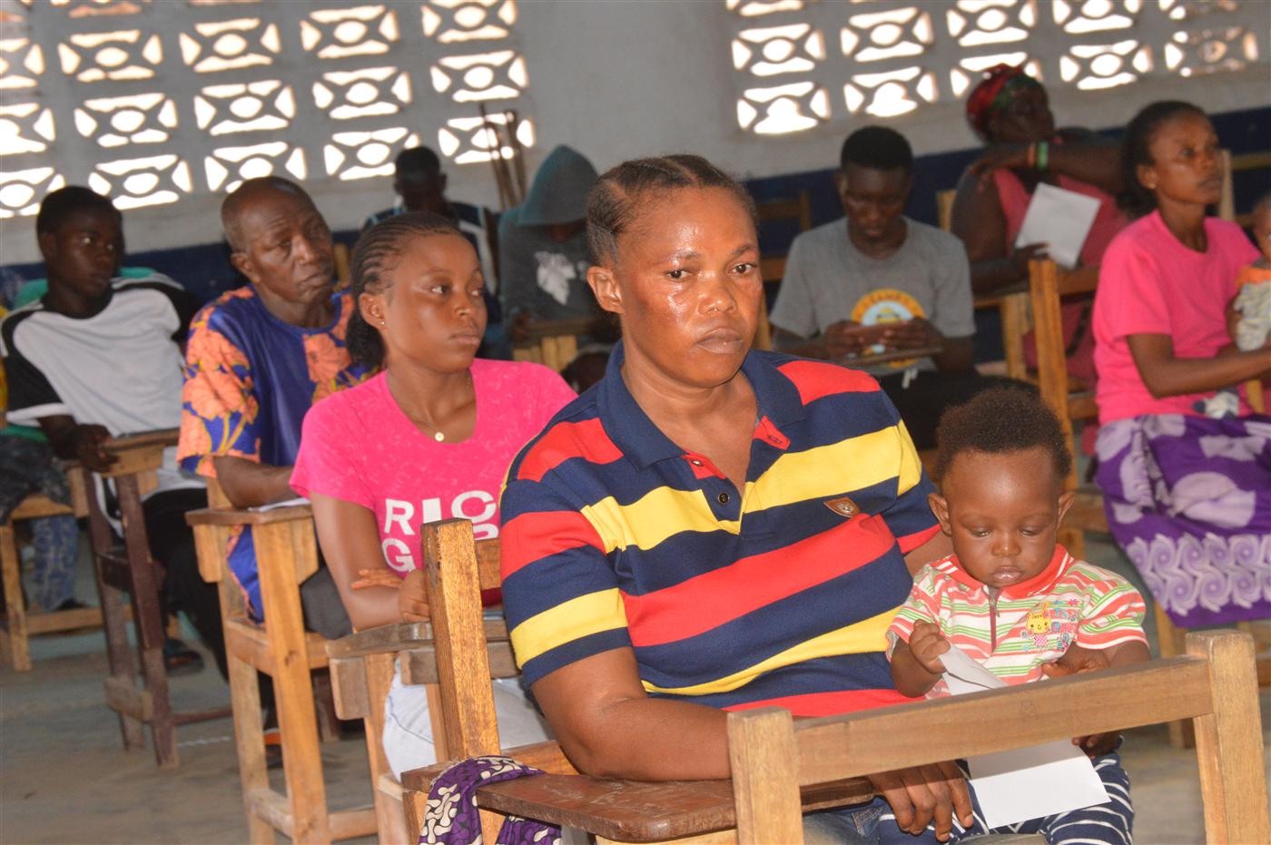Community members attending the World Environment Day awareness session.
